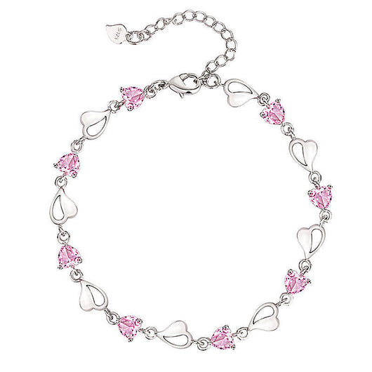 Pulsera del Amor en Cristal Zircón y Amatista - Image 3
