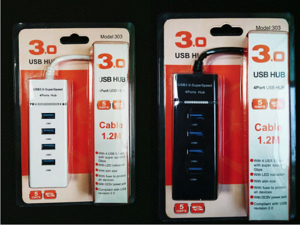 Hub USB 3.0 de 4 Puertos de Alta Velocidad