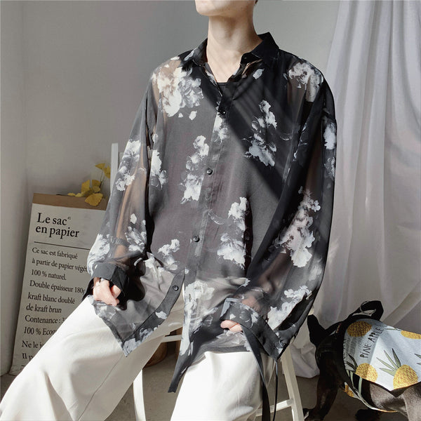Blusa Floral Protección Solar Manga Larga Juvenil Holgada - Image 3