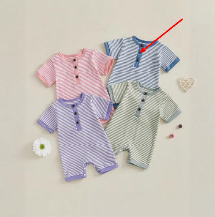 Conjunto de 4 Piezas en Algodón Puro con Rayas - Estilo Casual - Image 6