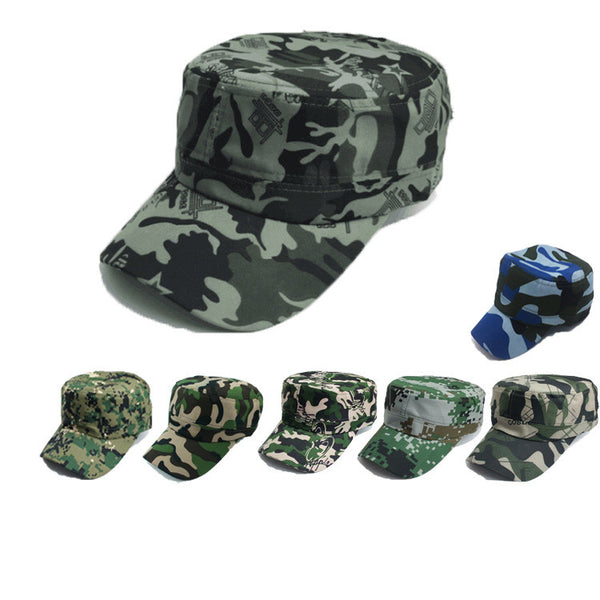 Gorra Plana Camuflaje Unisex para Deportes y Estilo