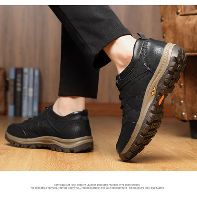Zapatos Deportivos de Cuero Casual para Hombre - Calidez y Comodidad Invierno - Image 8