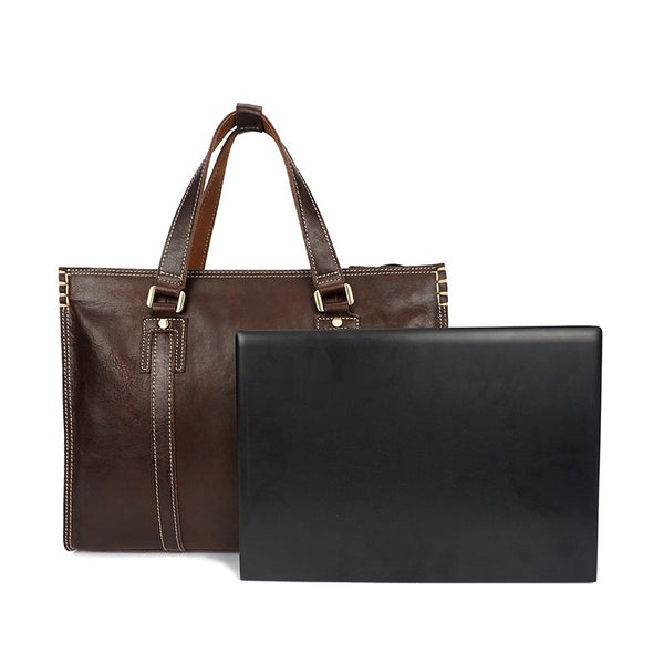 Bolsa Mensajera de Cuero Vacuno Engrasado Premium