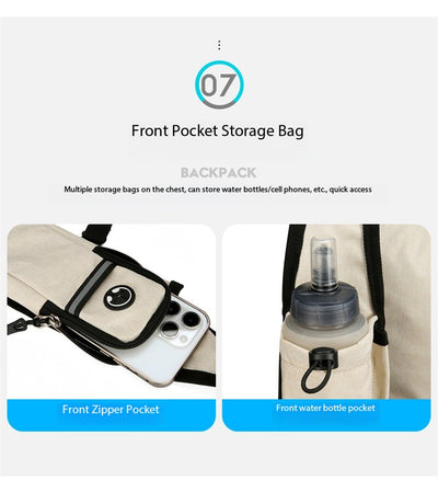 Mochila Casual AZELA Púrpura Ligera, Daypack Multicompartimento con Malla Transpirable - Image 31