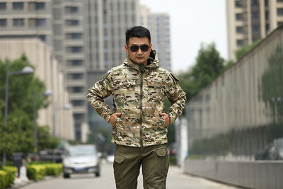 Chaqueta Táctica Camuflaje con Forro Polar para Deportes al Aire Libre - Image 35