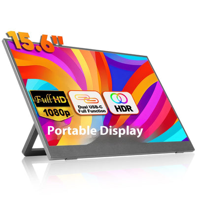 Monitor Portátil Ajustable de 156 Pulgadas con Soporte - Image 2