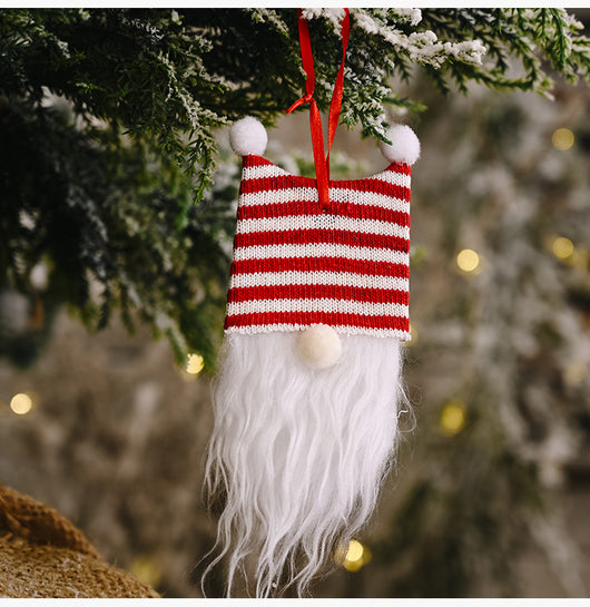 Adorno Navideño Gorro Doble Bola con Base de Madera - Decoración Festiva Elegante - Image 14