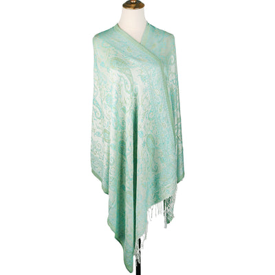 Bufanda Étnica Jacquard con Patrón Anacardo y Borlas - Estilo Europeo y Americano - Image 11