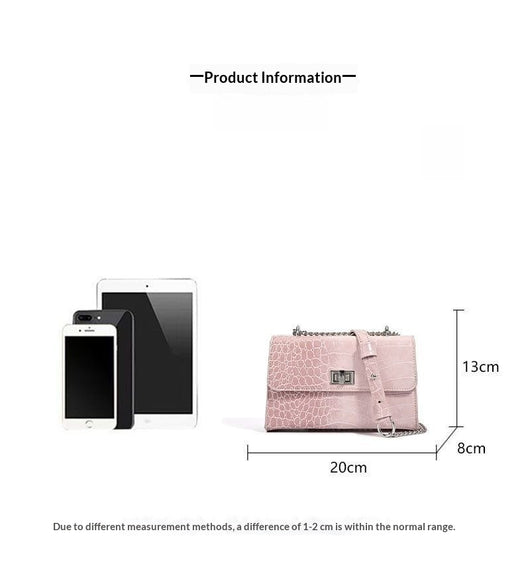 Bolso Crossbody Cuadrado Elegante con Cadena para Diario - Image 6