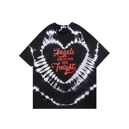 Playera Tie-dye Love Estilo Urbano para Hombre