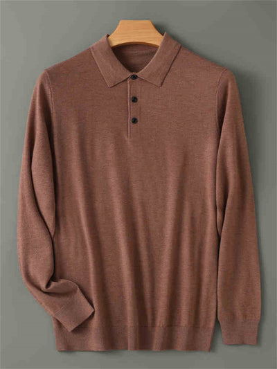 Suéter Cashmere Premium con Cuello Tipo Abrigo y Forro Térmico Grueso - Image 10