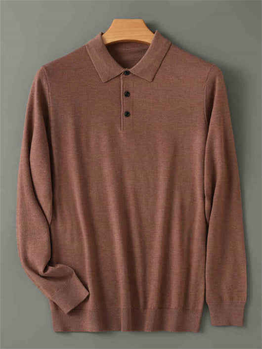 Suéter Cashmere Premium con Cuello Tipo Abrigo y Forro Térmico Grueso - Image 10