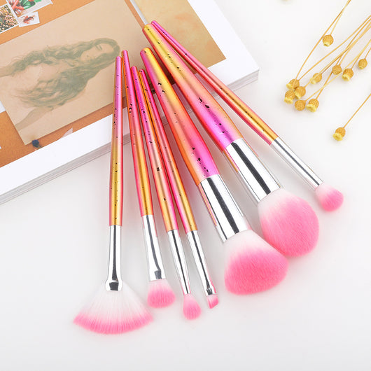 Set de Brochas de Maquillaje con Patrón Gota de Agua - Image 6