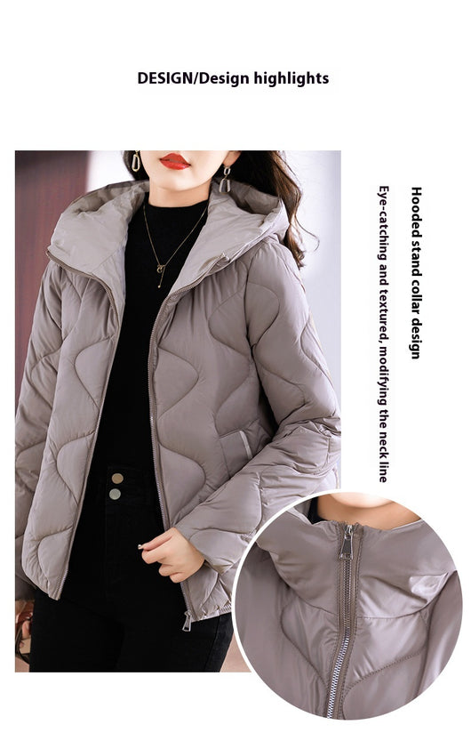 Abrigo Acolchado Estilo Occidental con Capucha para Mujer - Diseño Slim Fit - Image 13