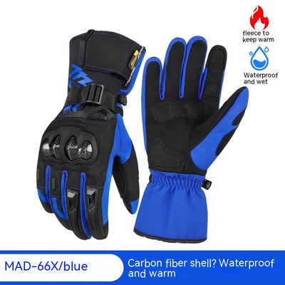Guantes Térmicos para Moto con Fibra de Carbono y Protección Reforzada - Image 4