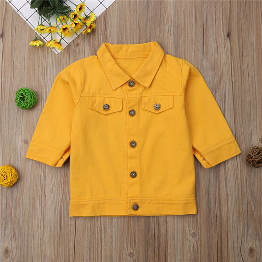 Chaqueta Denim Infantil Otoño Manga Larga