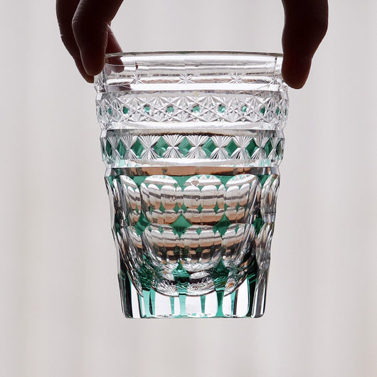 Vaso de Cristal Tallado a Mano Estilo Japonés para Whiskey y Jugos - Image 7