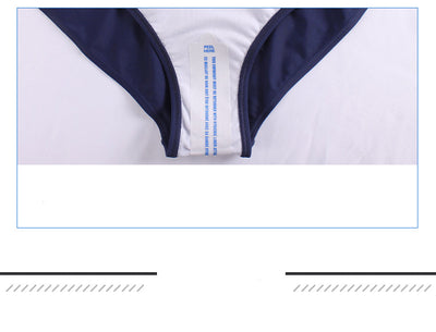 Traje de Baño Enterizo con Escote en V, Pliegues y Espalda Abierta para Mujer - Image 9