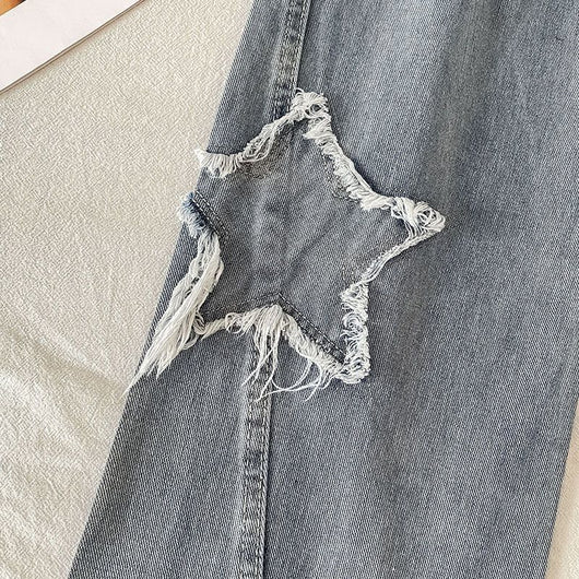 Jeans Rectos XINGX Cintura Alta Holgados para Mujer - Image 5