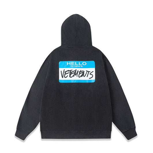 Cardigan Hoodie Desgarrado con Cierre - Image 4