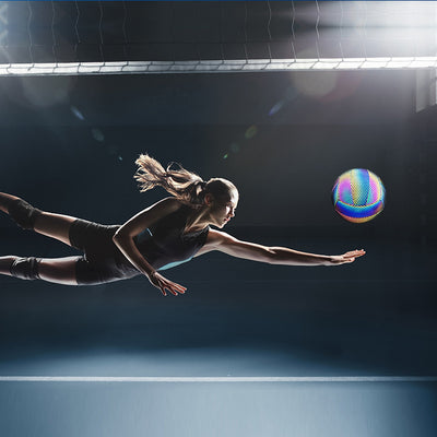 Balón de Voleibol Reflectante de Cuero Suave para Exámenes de Ingreso a Secundaria - Image 15
