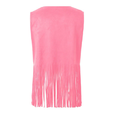 Chaqueta de Gamuza sin Mangas con Flecos y Remaches para Mujer - Image 15
