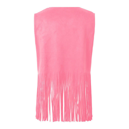 Chaqueta de Gamuza sin Mangas con Flecos y Remaches para Mujer - Image 15