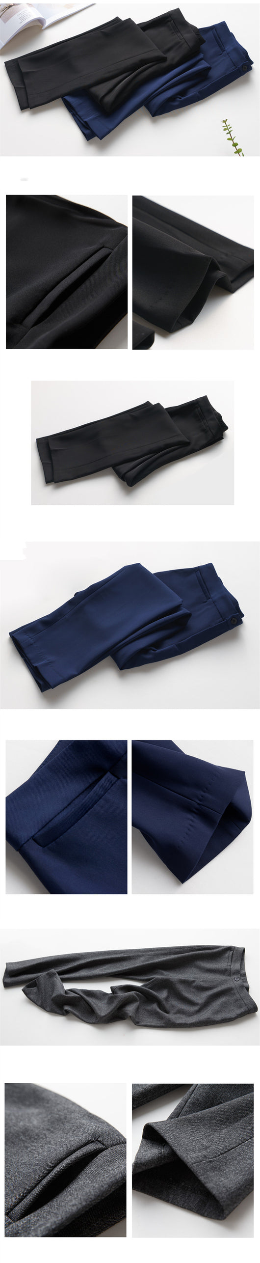 Pantalones Formales Rectos Slim Fit para Mujer - Image 16