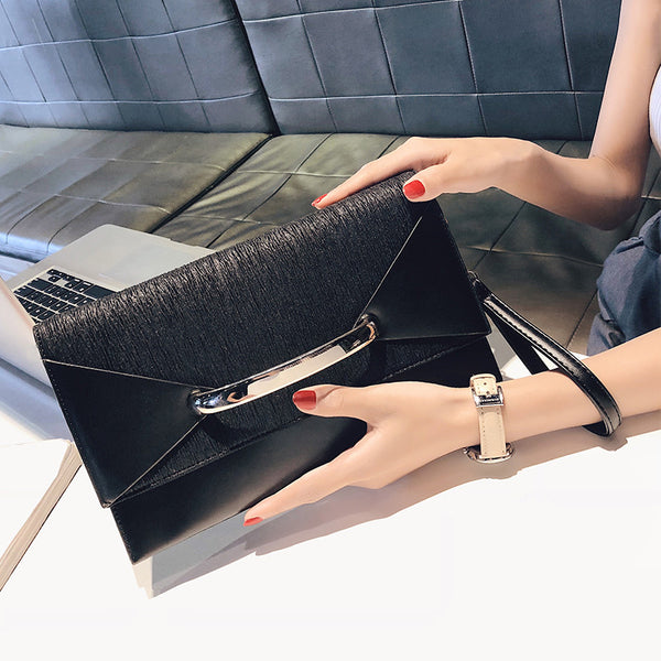 Bolso de Noche en Cuero PU para Mujer - Clutch Elegante de Diseño Moderno
