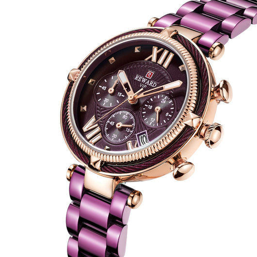 Reloj de Cuarzo Elegante para Mujer con Tres Ojos - Image 13