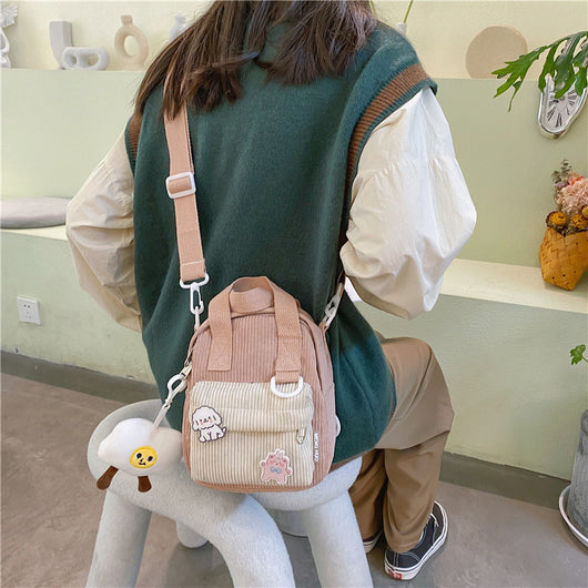 Mochila Tote de Terciopelo para Mujer - Bolso de Hombro Versátil - Image 4