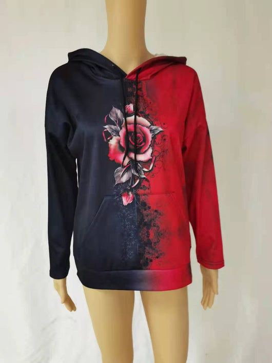 Abrigo Sudadera Estampado Suelto con Capucha para Otoño e Invierno - Image 2