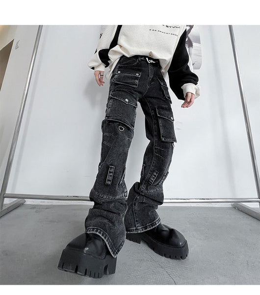 Jeans Desgastados Multi-bolsillos Estilo Urban - Image 6