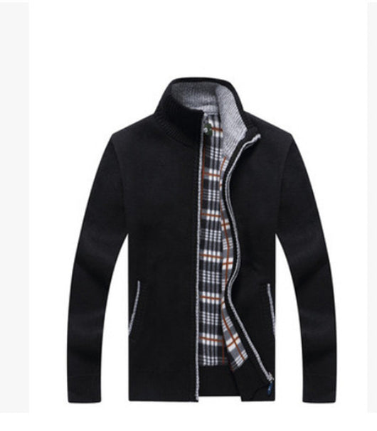 Cardigan de Cuello Alto con Forro Polar - Suéter Cálido para Hombre - Image 9