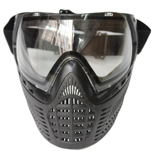 Máscara Protectora Paintball Doble Capa con Banda Elástica Negra