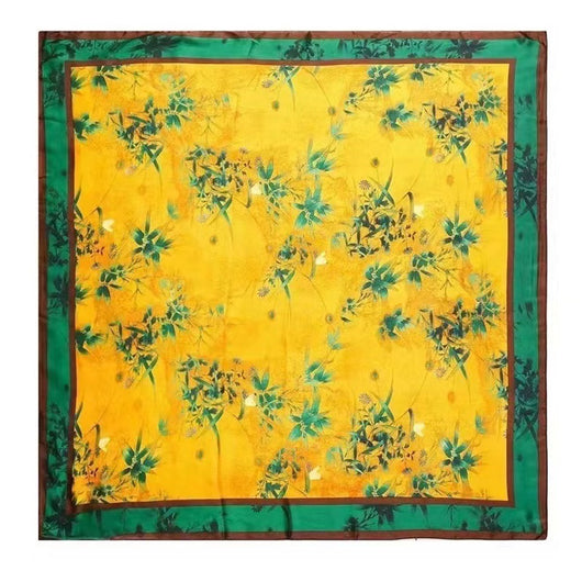 Pañuelo de Seda Protección Solar - Cuello Versátil y Sujetador de Cabello - Image 14