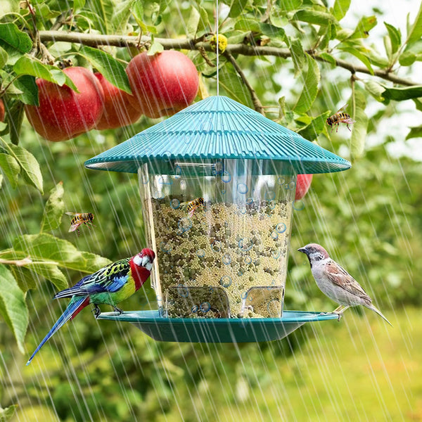 Comedero Colgante para Pájaros en Metal Resistente