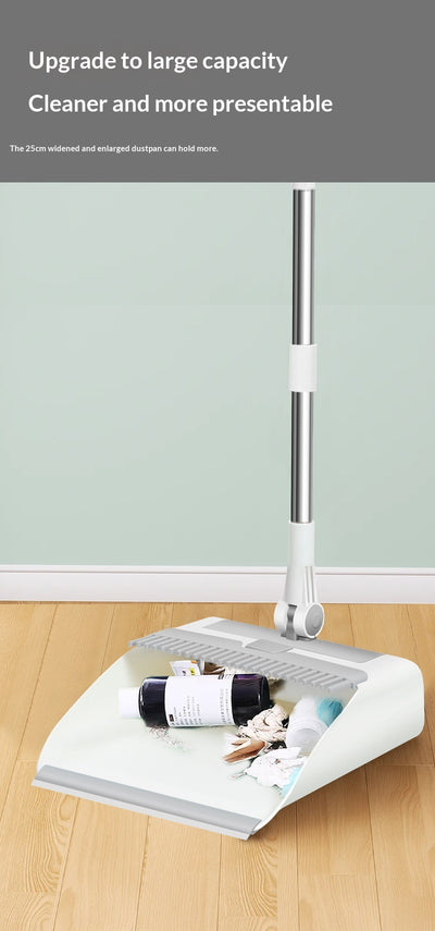 Juego Profesional de Escoba y Recogedor Grande con Rodillo Quitapelusas - Image 12