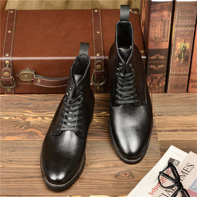 Botas Altas de Cuero Genuino para Hombre - Comodidad y Estilo - Image 11