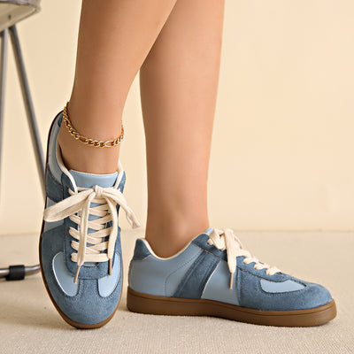 Zapatillas Deportivas Retro Clásicas con Cordones y Punta Redonda - Image 3