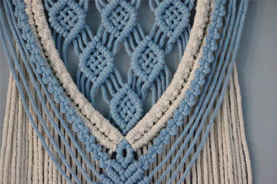 Tapiz de Algodón Tejido a Mano con Borlas Retro - Image 7