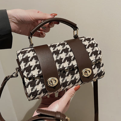 Bolso Boston Cuadros Houndstooth para Mujer - Image 3