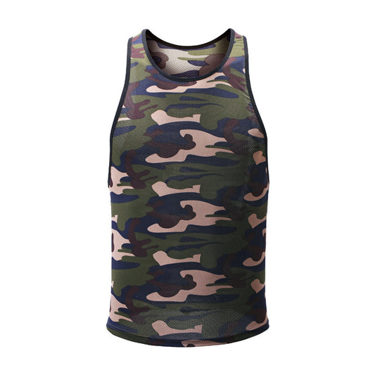 Chaleco Deportivo de Malla Camuflaje Personalizable para Hombre - Image 2
