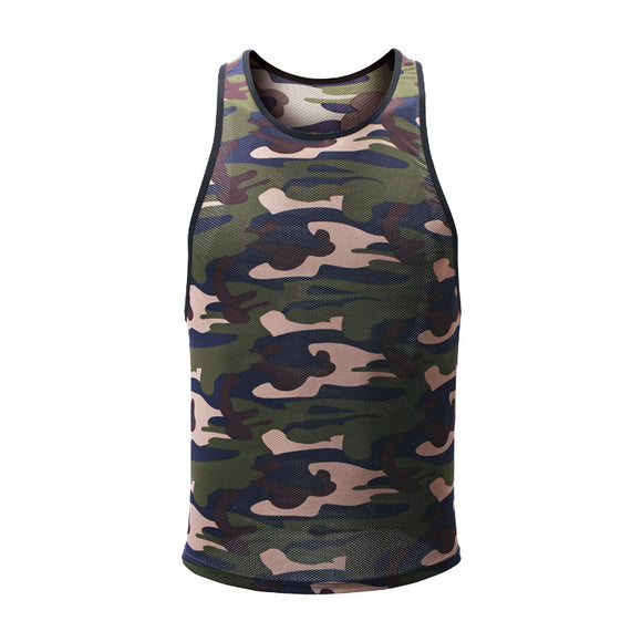 Chaleco Deportivo de Malla Camuflaje Personalizable para Hombre