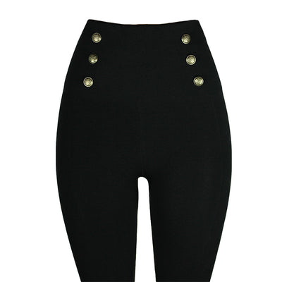 Leggings Talle Alto Control Abdomen con Cierre y Detalles de Diamantes - Image 12