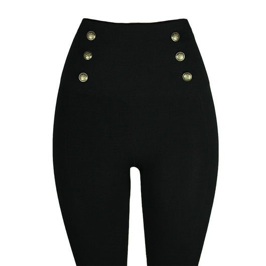 Leggings Talle Alto Control Abdomen con Cierre y Detalles de Diamantes - Image 12