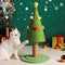 Árbol Rascador Navideño para Gatos con Materiales Naturales