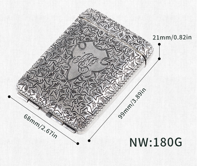 Estuche para Cigarrillos Ultradelgado de Aleación con Grabado 3D para Hombre - Image 6