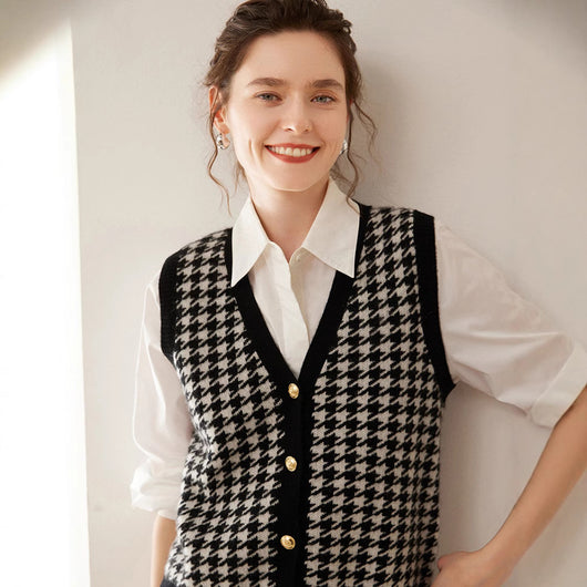 Chaleco de Punto Cashmere Elegante sin Mangas - Image 3