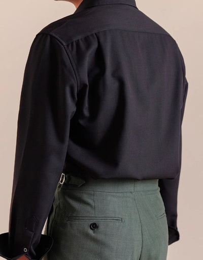 Camisa Casual de Manga Larga para Hombre con Acabado Pulido y Botones Ocultos - Image 13